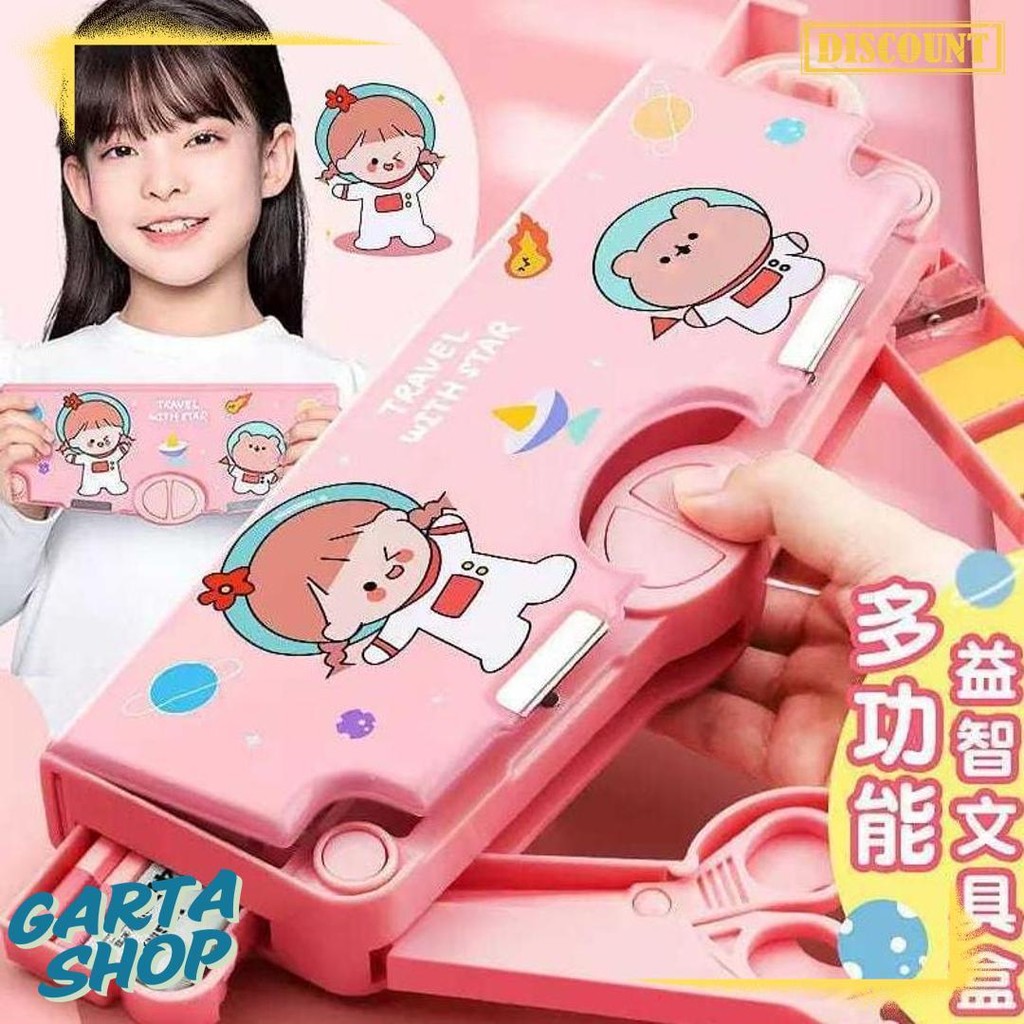 

( Mia ) K001 Kotak Pensil Multifungsi Motif Kartun Untuk Laki Laki Perempuan / Pencil Case Karakter Lucu / Tempat Pensil Serbaguna Anak Sekolah Flash Sale! Diskon Hingga 70%