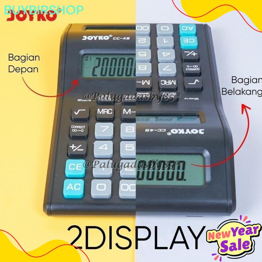 

Kalkulator Joyko Cc-49 12 Digits 2 Display (1 Biji) / Calculator Joyko Cc-49 / Joyko Cc 49 / Cc49 Terlaris! Produk Ini Banyak Dicari