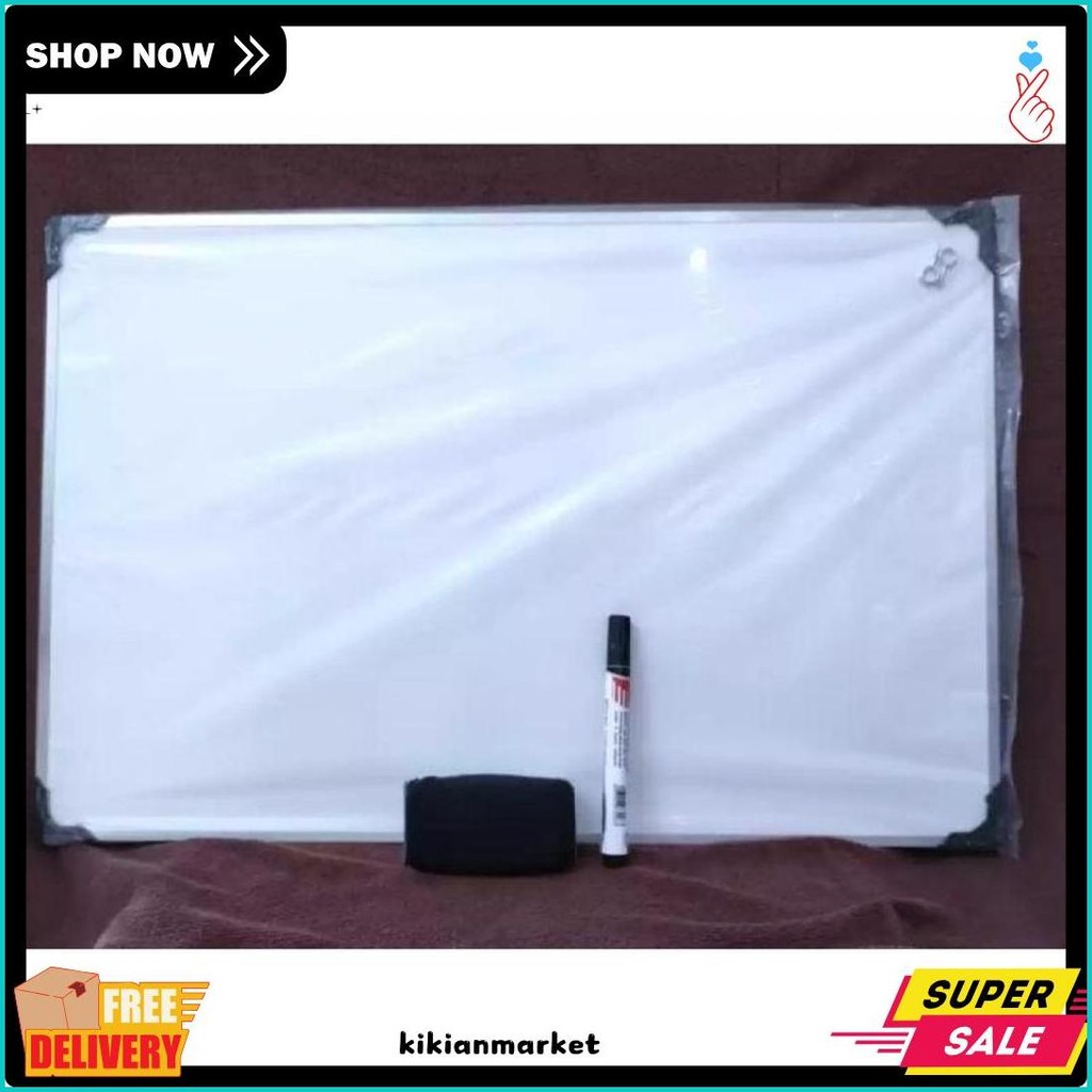 

Papan Tulis Whiteboard 40 X 60 Cm Gratis Spidol Dan Penghapus List Alumunium Terlaris Diskon