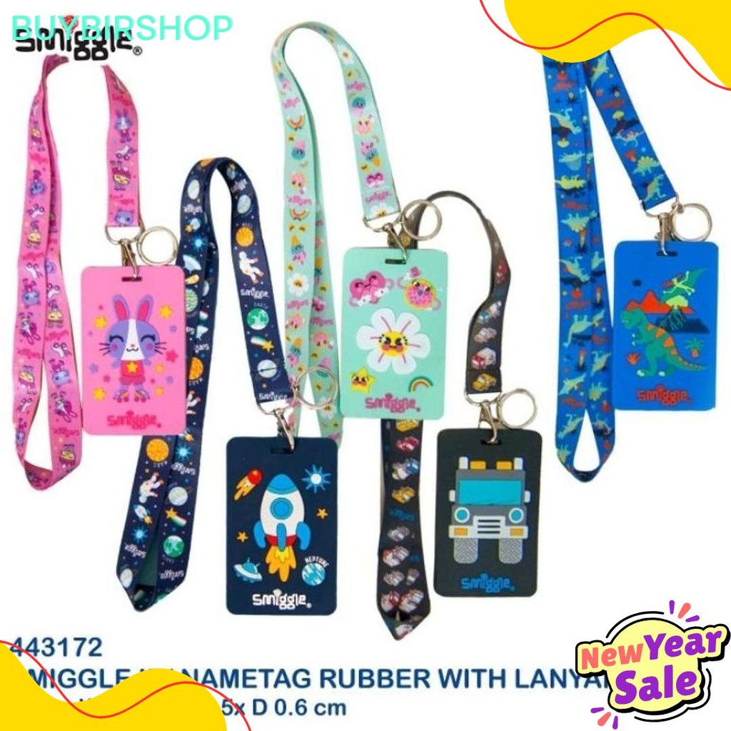 

Smiggle Bag Tag Card Holder Dengan Tali Lanyard Diskon Setengah Harga