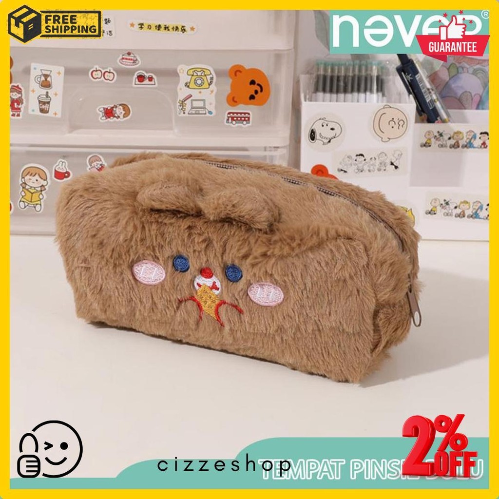 

Never Official- Tempat Pensil Bulu Soft Cute/ Tas Pensil Kosmetik/ Pouch Makeup Kecil Diskon