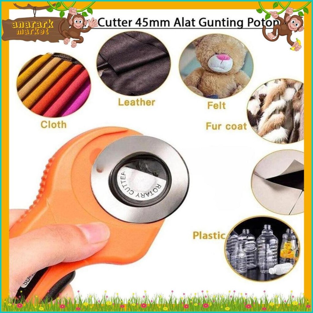 

Rotary Cutter 45Mm / Refill Cutter/ Alat Gunting Potong Bahan Kain Alat Potong Diskon