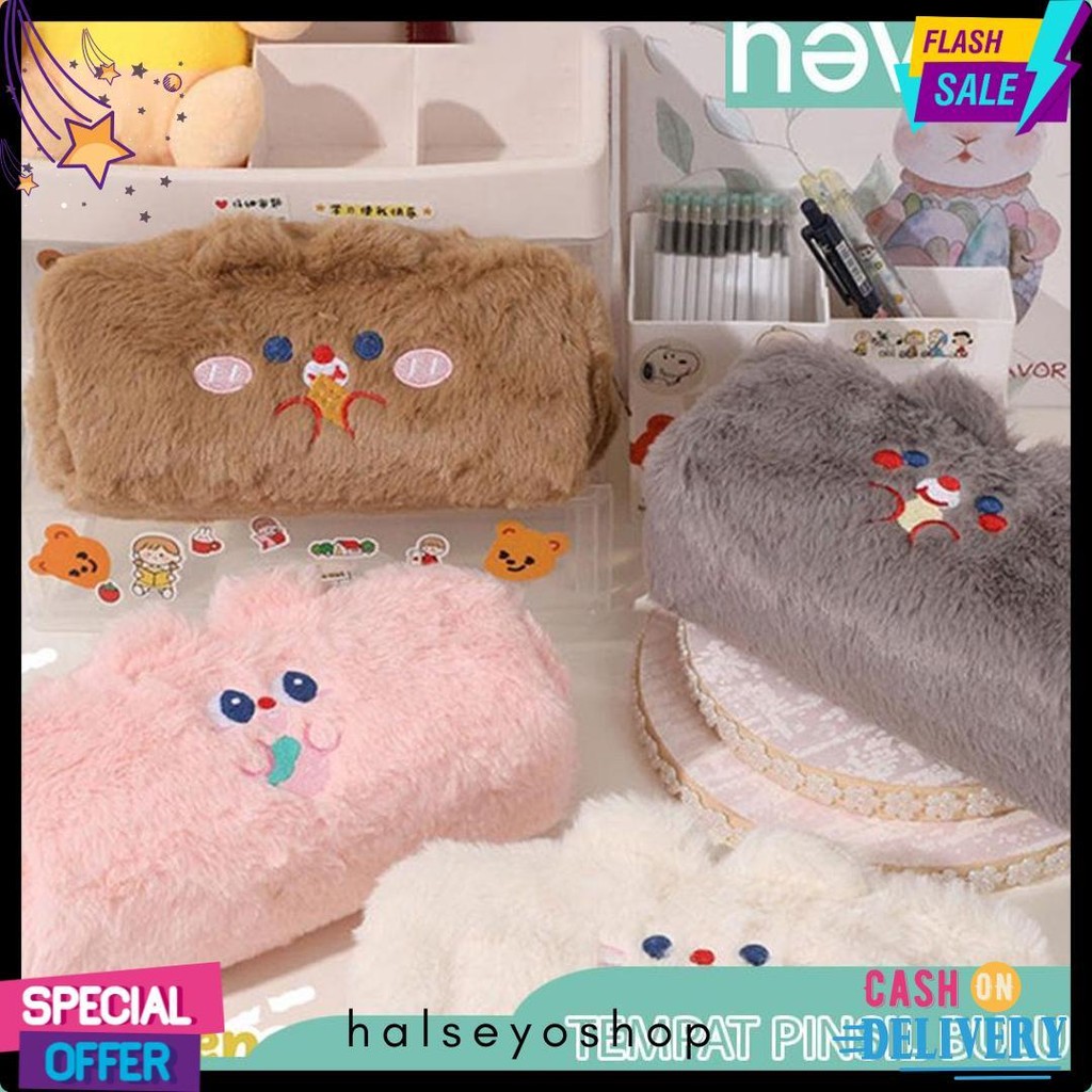 

Never Official- Tempat Pensil Bulu Soft Cute/ Tas Pensil Kosmetik/ Pouch Makeup Kecil Flash Sale! Diskon Hingga 70%