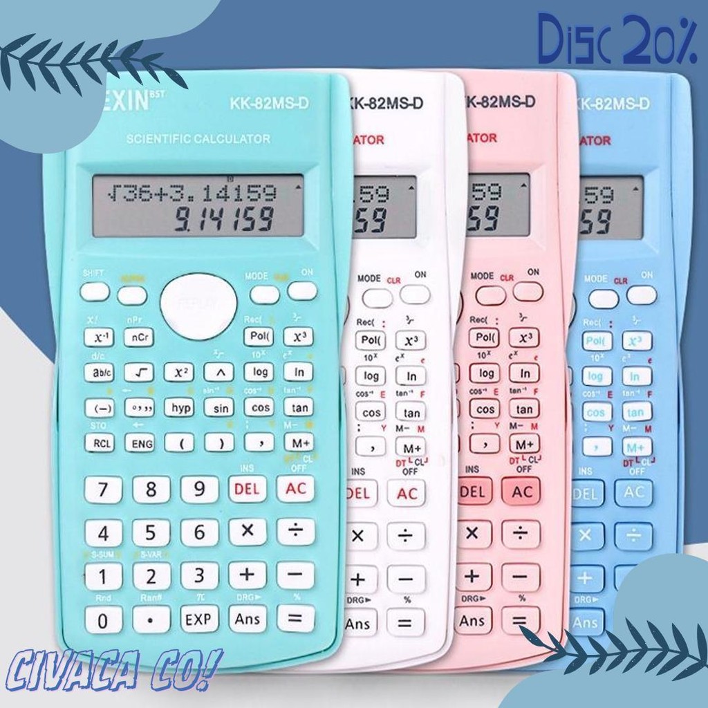 

Moka Scientific Kalkulator / Alat Hitung / Kalkulator Ilmiah Mks04 Diskon Setengah Harga