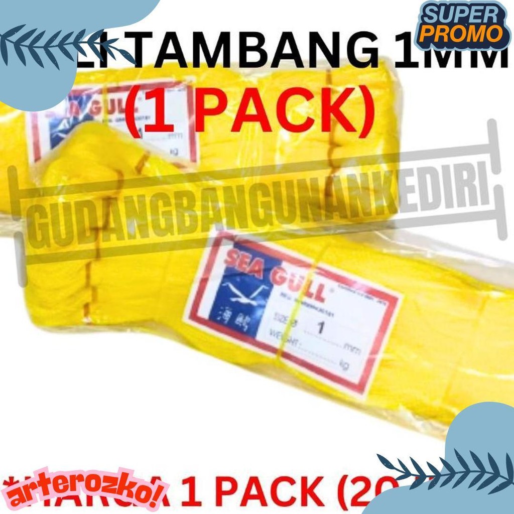 

[1 Pack] Tali Tambang 1Mm 1 Pack 20Pcs Ikat / Tali Tampar 1Mm / Tampar Plastik Buat Pasang Keramik / Benang Pondasi Rumah Seagull Sea Gull 20 Ikat 1 Pack 1Pack Diskon Setengah Harga