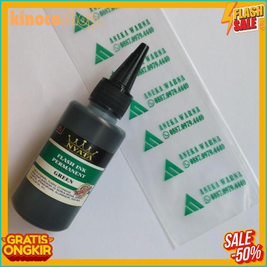

Tinta Permanent Untuk Stempel Flash Otomatis, Media Plastik ,Isi 100 Ml Terlengkap Dan Termurah