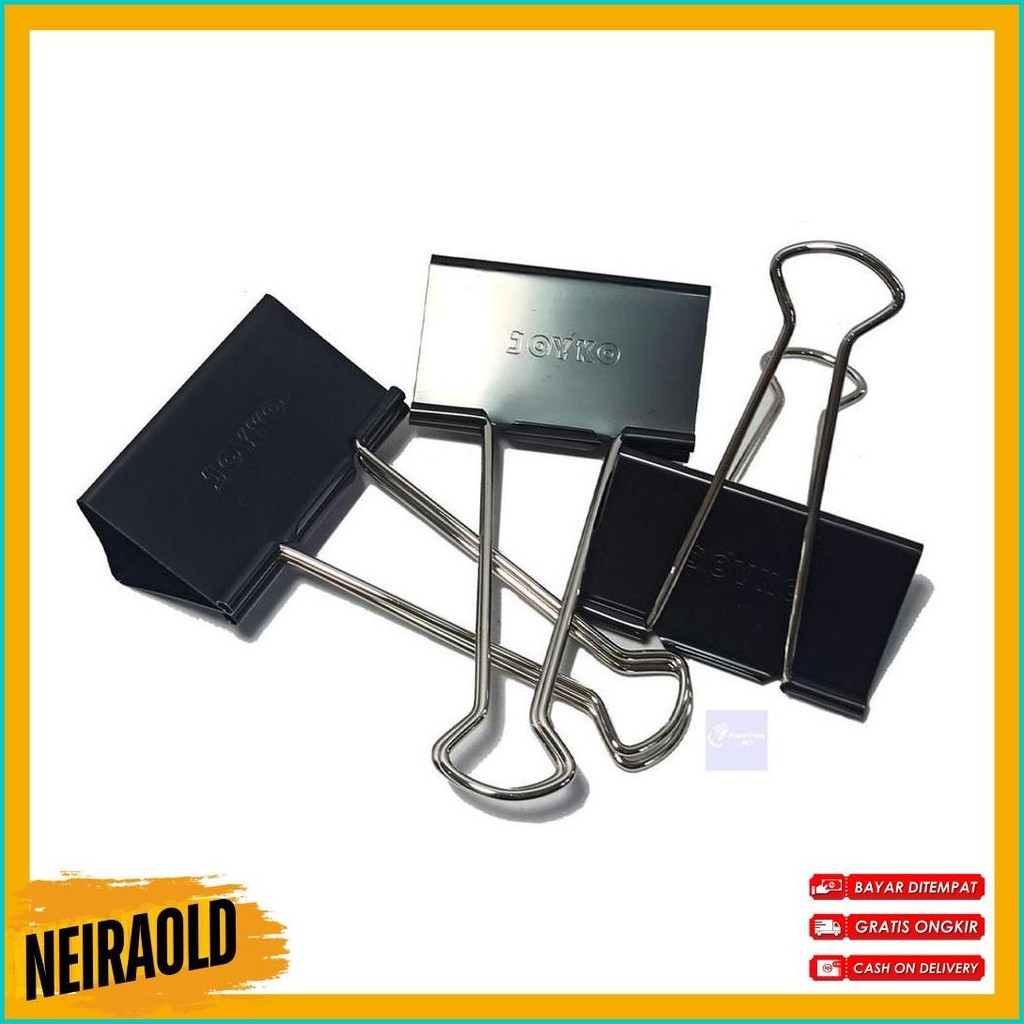 

Joyko - Binder Clip No.300 - Penjepit Kertas - Pack Diskon Setengah Harga