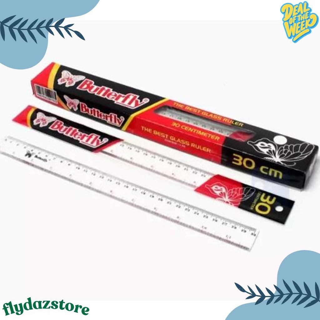 

Penggaris Butterfly 30Cm / Mistar Plastik Butterfly (12Pcs) Flash Sale! Diskon Hingga 70%