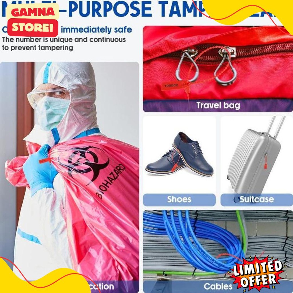 

100Pcs Security Seal 25Cm Segel Koper Segel Locis Security Seal Locis Satu Kunci Diskon Setengah Harga