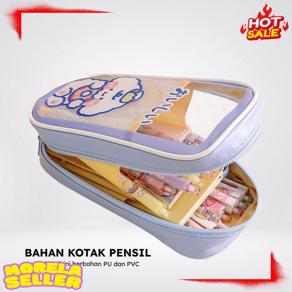 

Pencil Case Tempat Pensil Anak Transparan Motif Kartun Korean Style / Tempat Alat Tulis Perlengkapan Sekolah Multifungsi/TempatPulpen Bunda A61 Diskon Setengah Harga