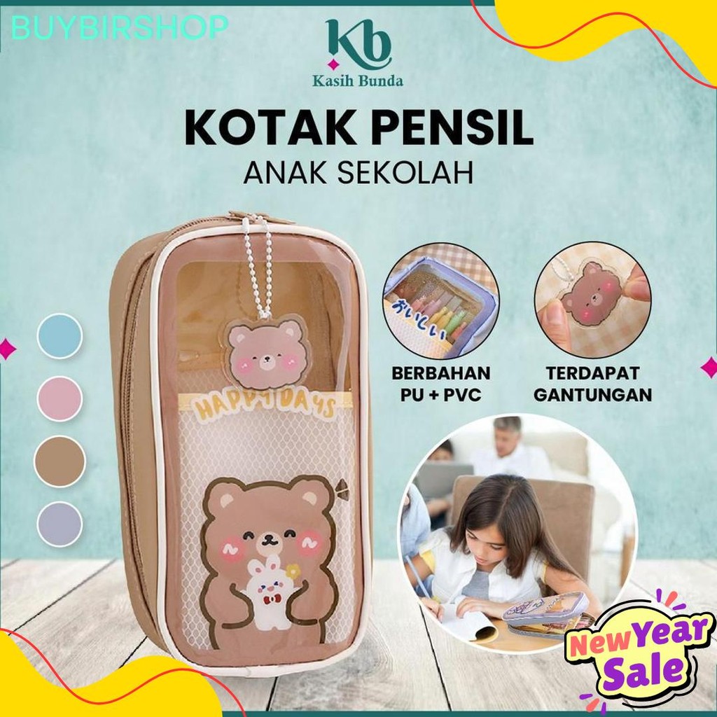 

Pencil Case Tempat Pensil Anak Transparan Motif Kartun Korean Style / Tempat Alat Tulis Perlengkapan Sekolah Multifungsi/TempatPulpen Bunda A61 Diskon Setengah Harga