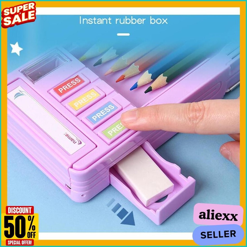 

Tempat Pensil Multifungsi Motif Unicorn / Dinosaurus / Astronot Untuk Anak Tk/Kotak Pensil Pola Kartun Lapisan Ganda Tunggal Dengan Rautan Kapasitas Terlaris! Produk Ini Banyak Dicari
