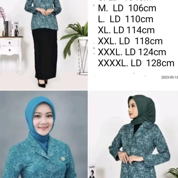 Seragam PKK Nasional Baju Seragam Batik PKK Terbaru Atasan Batik Wanit