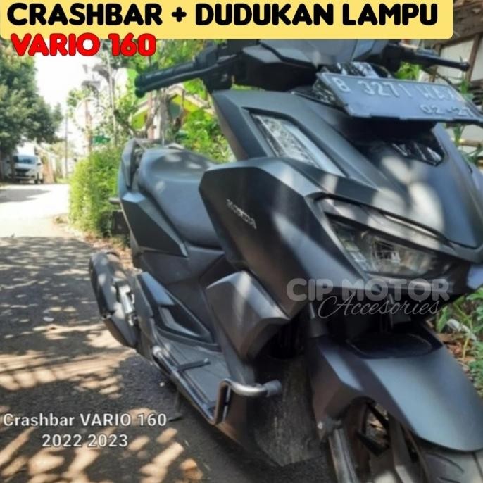 CRASHBAR VARIO 160 2022 2023 TUBULAR DUDUKAN Lampu VARIO 160