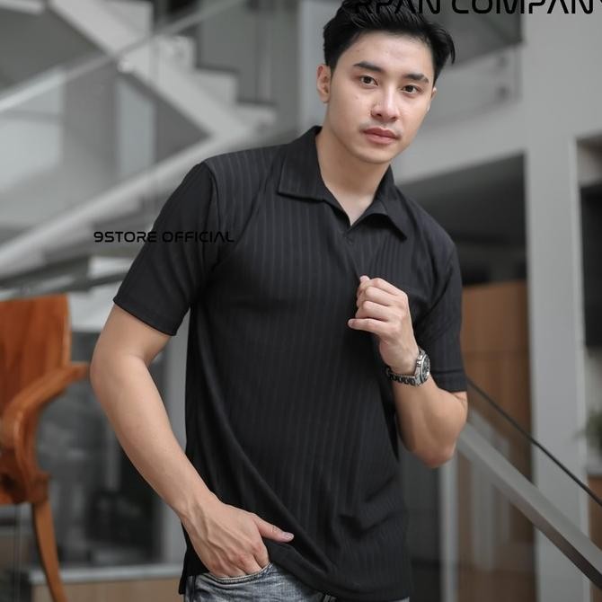 (Good) Polo Shirt Pria / Kaos Polo Knit Kerah / Baju Polo Berkerah Motif Pria
