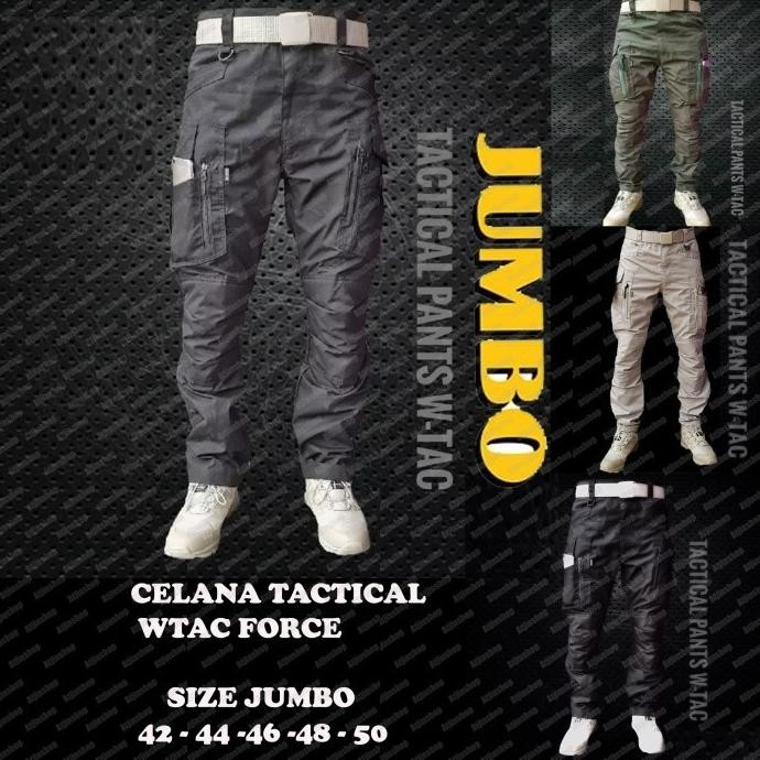 (Good) JUMBO Size Celana Panjang W-Tac Pria Kualitas ORI Ripstop Tornado