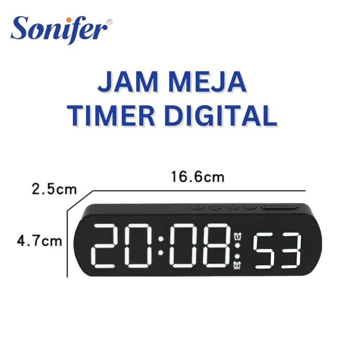 Sonifer Jam Timer Digital Jam Meja Timer Dapur Countdown Stopwatch