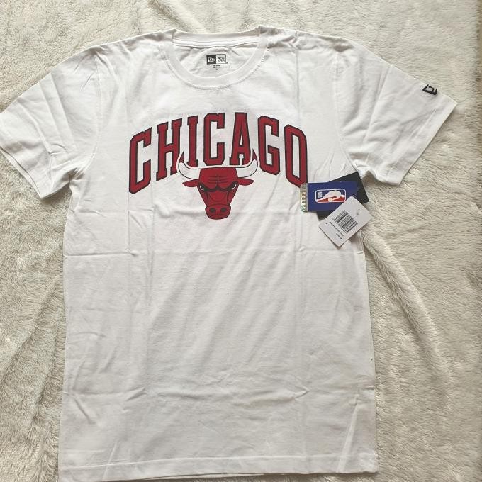 New Era Tshirt White Chicago Bulls Co