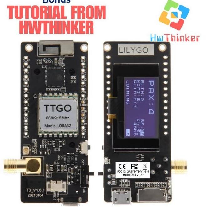 (:(:(:(] PROMO LILYGO TTGO LoRa32 LoRa V2.1 915MHz 923MHz ESP32 OLED 0.96 WIFI BLE