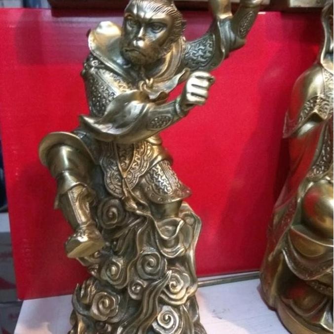 Produk Unggulan] patung kera sakti kuningan