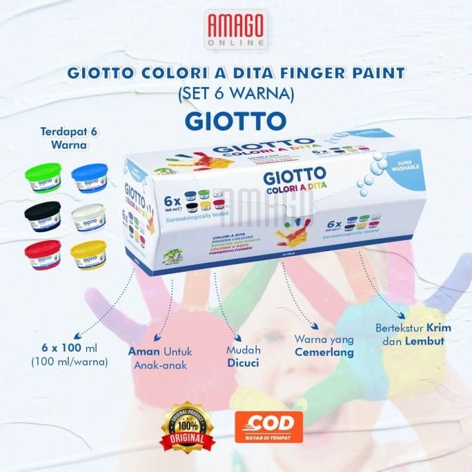 

Baru Giotto Finger Paint - 6 Colors - 534100 Premium