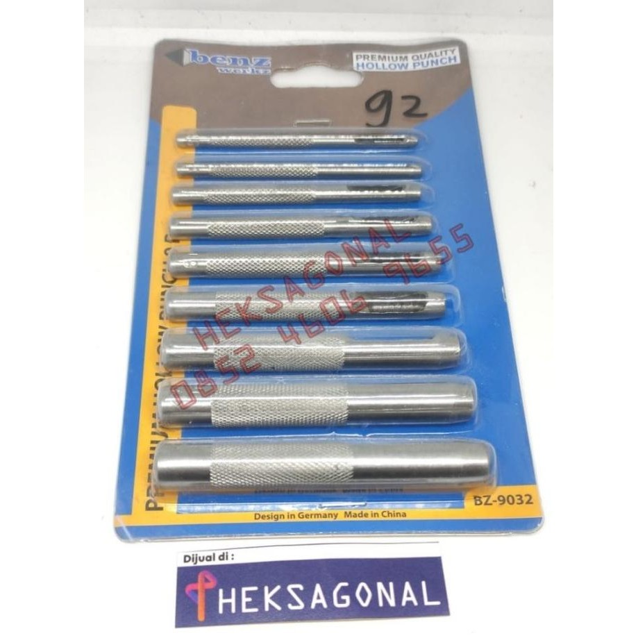 

Produk Unggulan] Hollow Punch set 9pcs Betel Plong Set Pembolong Balikpapan B3774