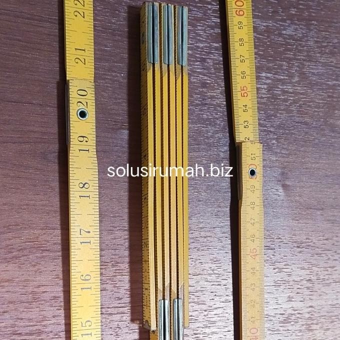 

Open DS] meteran KAYU LIPAT 100CM 1M 40" lurus 1 METER 100 CM JAHIT double long foldable portable