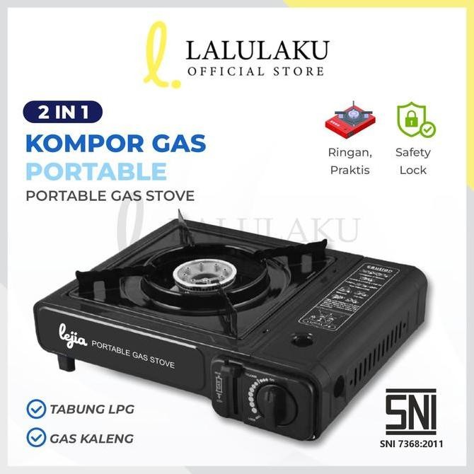 Kompor Gas Portabel 1 Tungku Kompor Portabel Gas 2 in 1 Kompor Camping
