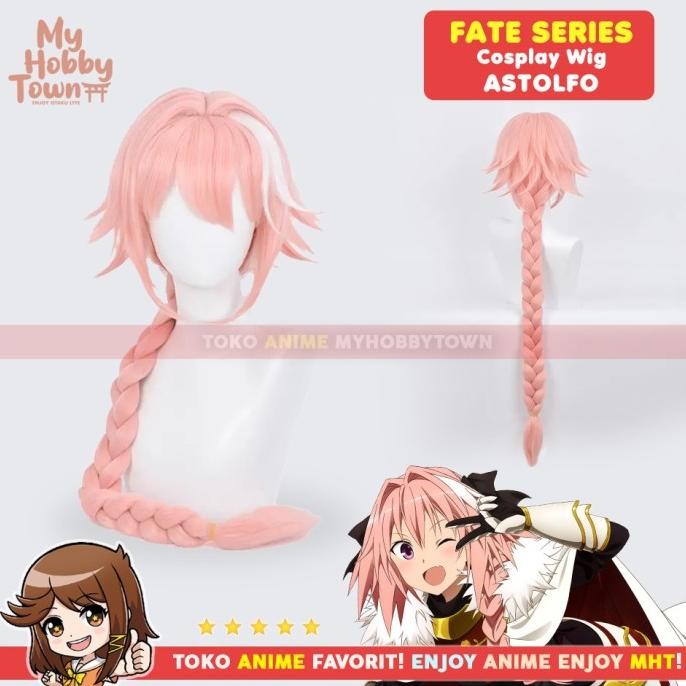 BEBAS ONGKIR - Wig Cosplay Anime Fate : Astolfo MCoser