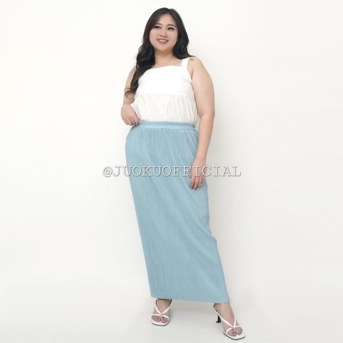 Diskon Rok Span Jumbo Plisket Lidi / Rok Plisket Jumbo / Plisket Premium