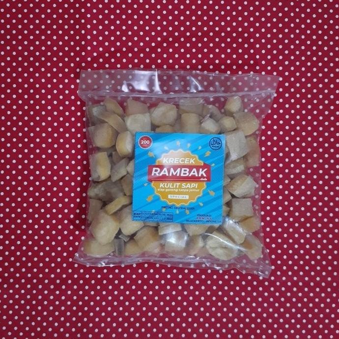 

(Good) Kerupuk Rambak Kulit Sapi Krecek Dadu Dorokdok Mentah Krupuk Kerecek