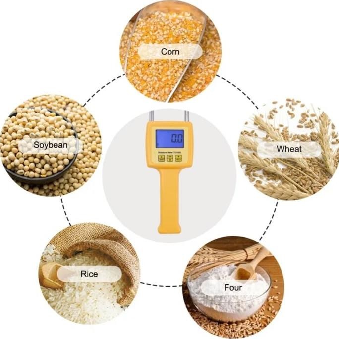 &<&<&<&] tester kadar air kelembaban biji jagung gandum beras-moisture meter