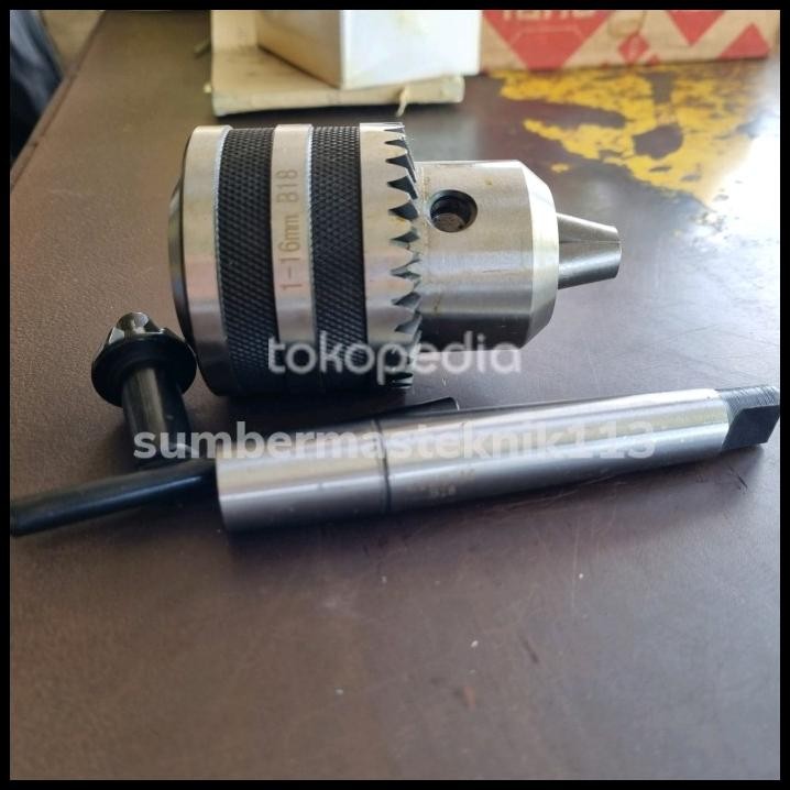 Kepala Bor Duduk 16Mm Set Arbor Chuck Bor Duduk 16Mm + Arbor Mt2 Set