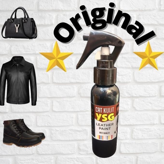 (Good) cat kulit warna hitam isi 100ml,cat jaket kulit,tas kulit,sepatu kulit