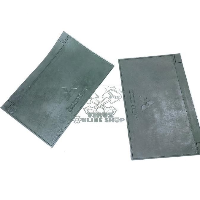 ------] MUD FLAP KEPET LUMPUR RODA DEPAN KARET MITSUBISHI L300 L-300 1SET