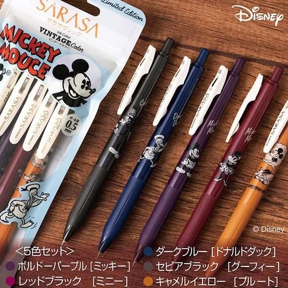 

TERMURAH - Zebra Sarasa Disney Mickey Comic Retro Set 0.5mm Pen Limited Edition