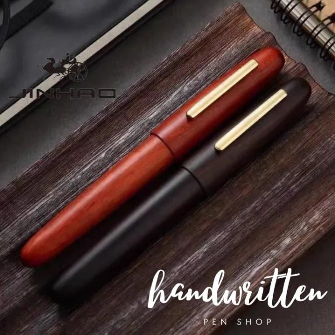 TERLARIS - JINHAO Typ 9056 Solid Wood Cartridge & Converter Fountain Pen / Pena JINHAO 9056