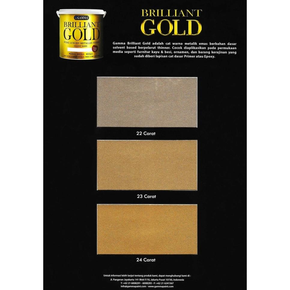 

Baru Brilliant Gold - 23 Carat - Cat Metalik 1L Premium