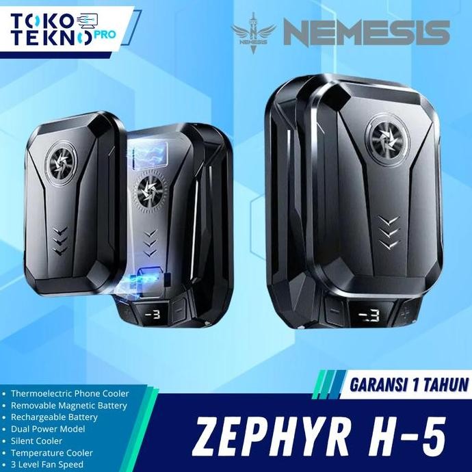 NYK NEMESIS ZEPHYR H5 / H-5 THERMOELECTRIC FAN HP / HANDPHONE FAN COOLER WITH REMOVABLE BATTERY 1904