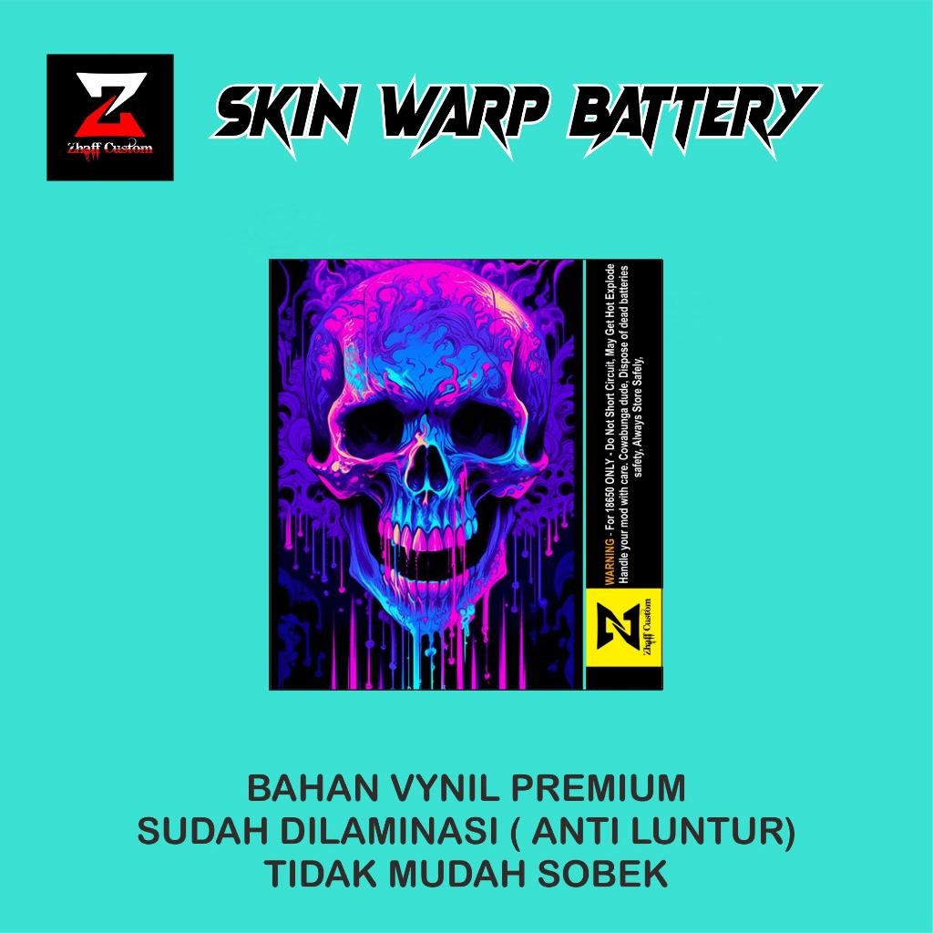 

*PromoGet2* Acces Stiker Warp Battery Anti Luntur Type K Stiker Garskin HP/Case Custom Dan COD