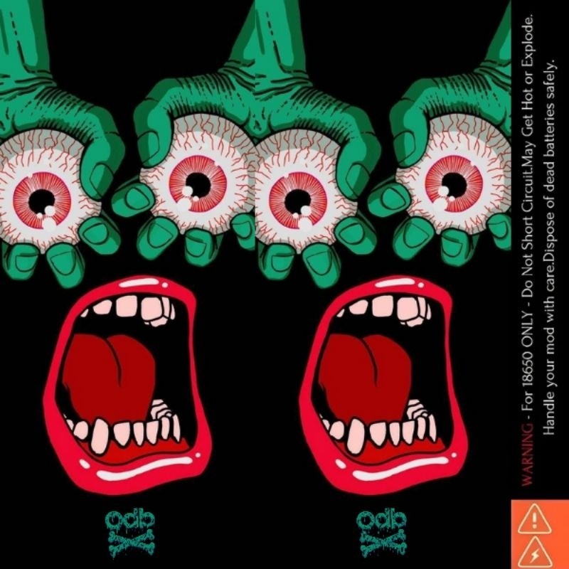 

*PromoGet2* Jaka Stiker Wrap Baterai 18650 Odb X Abstract Monster Untuk Melindungxi Dan Mempercantik Battery 35 Stiker Garskin HP/Case Custom COD