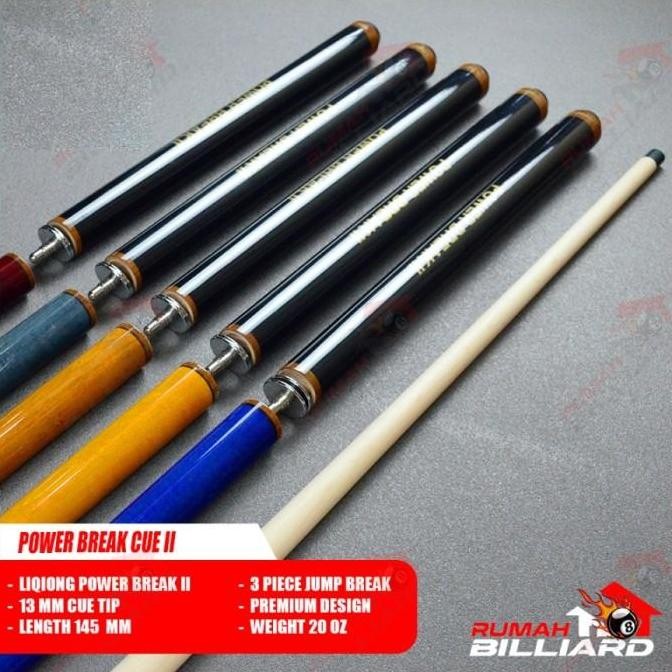 Murah Stick Billiard - Billiard Cue - Power Back II - Jump Break Cue Non COD
