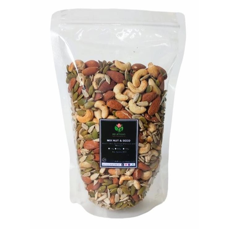

(Good) TRAIL MIX NUT & SEEDS 500 GR PREMIUM 4 VARIAN-ALMOND METE KUACIPUMPKIN