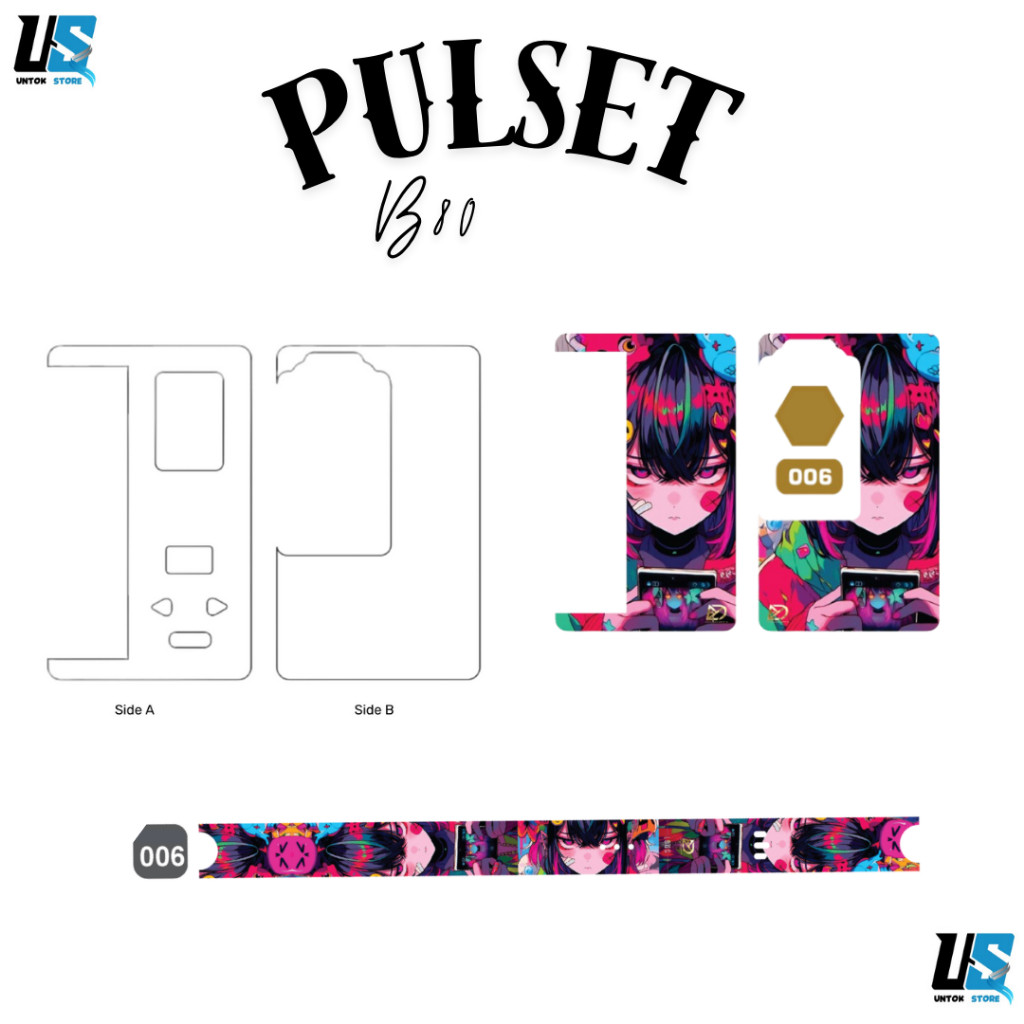 

*PromoGet2* Stiker Set Ukuran B80 Banyak Dan Bacdorr Transfaran 6 Stiker Garskin HP/Case Custom COD
