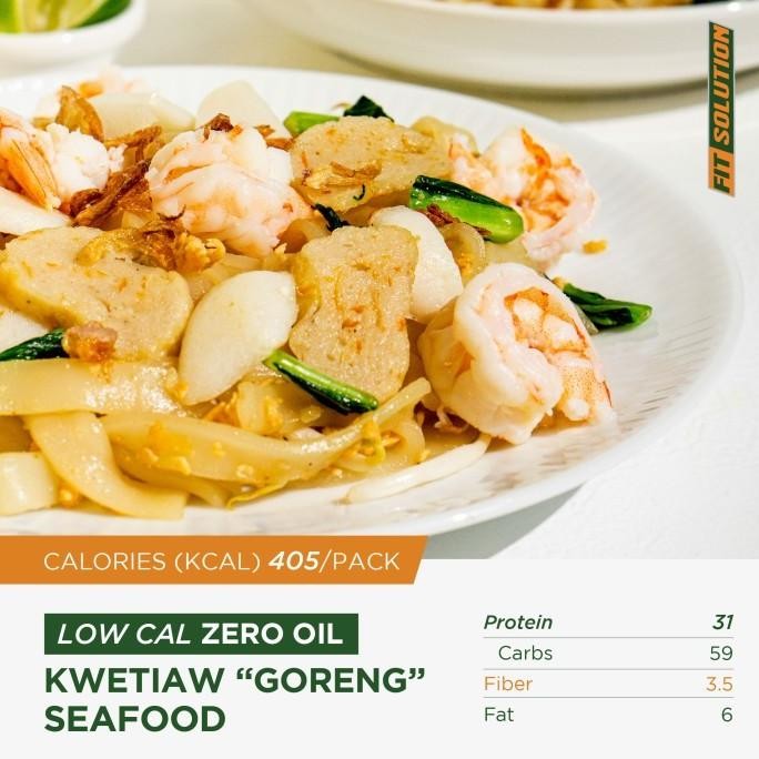 

(Good) LOW CAL Zero Oil Kwetiau *Goreng* Seafood / Chicken Breast Hi Protein Prep Meal Catering Diet