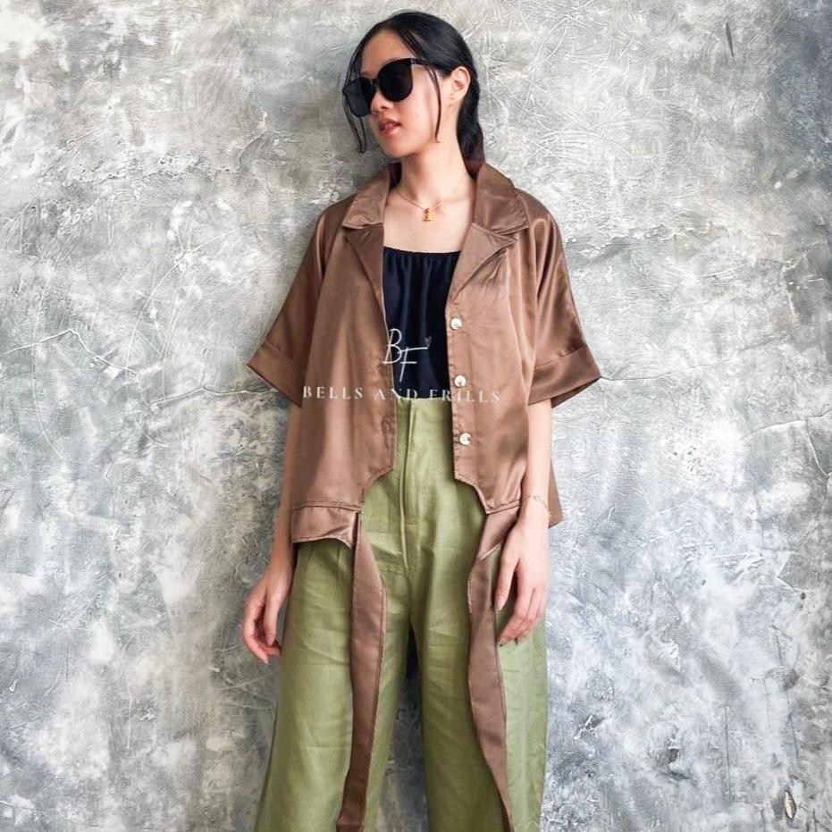 Terlaris! KYLA Outer Top Casual Sleeveless Hijab Office / Atasan Blouse Outer Wanita Pita Casual Loo
