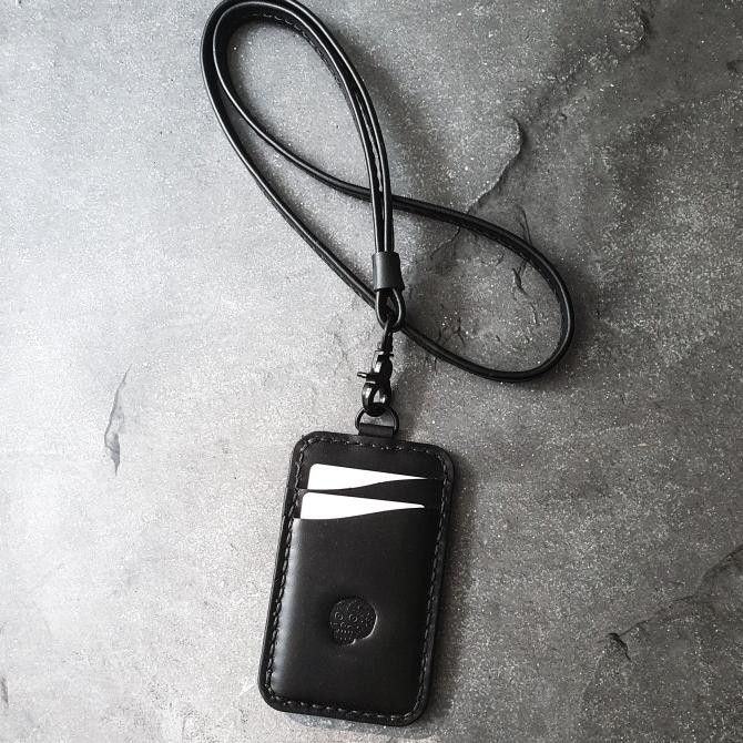 

BEBAS ONGKIR - BDS DETROIT - Handmade leather, Mens Lanyard ID card Holder