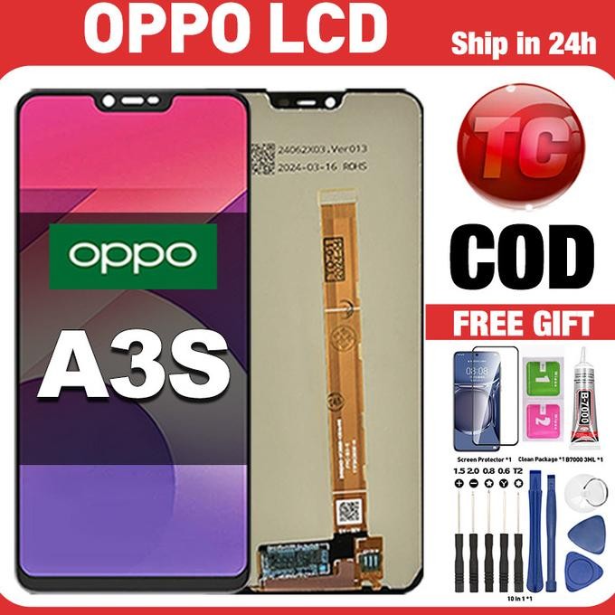Original Lcd OPPO A3S fullset ori asli Layar hp touchscreen Sentuh Versi Tinggi COD SAMD