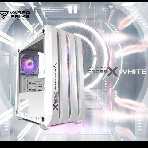 Promo Casing Komputer Varro Prime Micro Atx Tempered Glass Nuclear Cross-X - Pc Case Gaming
