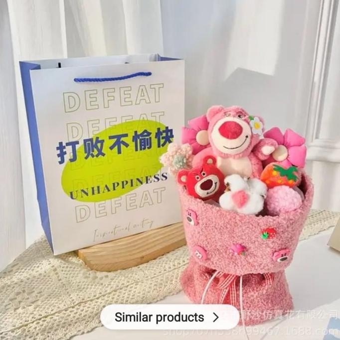 

Sanrio flower Bouquet with light + gift paperbag/ Cinnamoroll, Melody, Terlaris